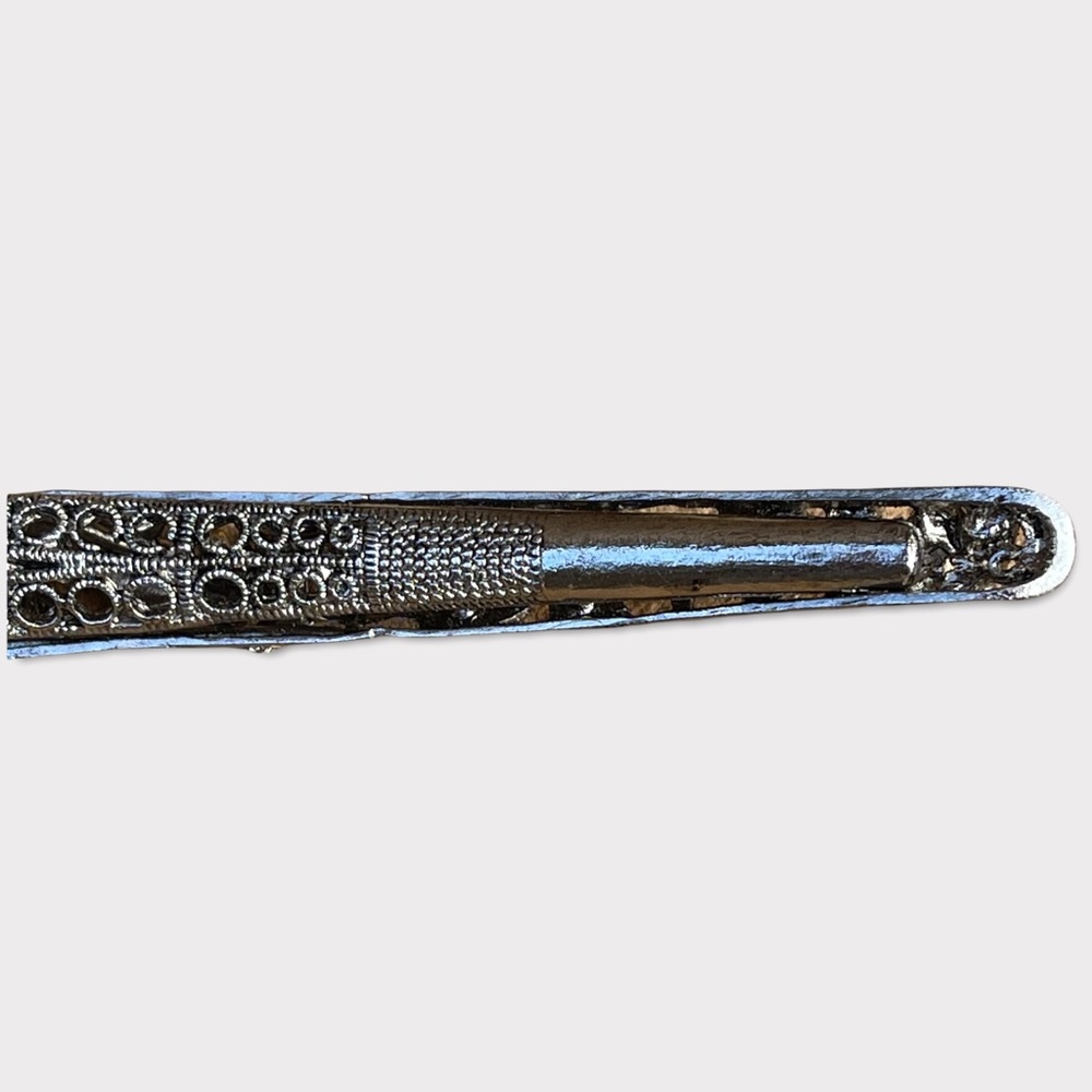 Vintage Swarovski Crystal hair clip w/beautiful silver work - Picture 9 of 13